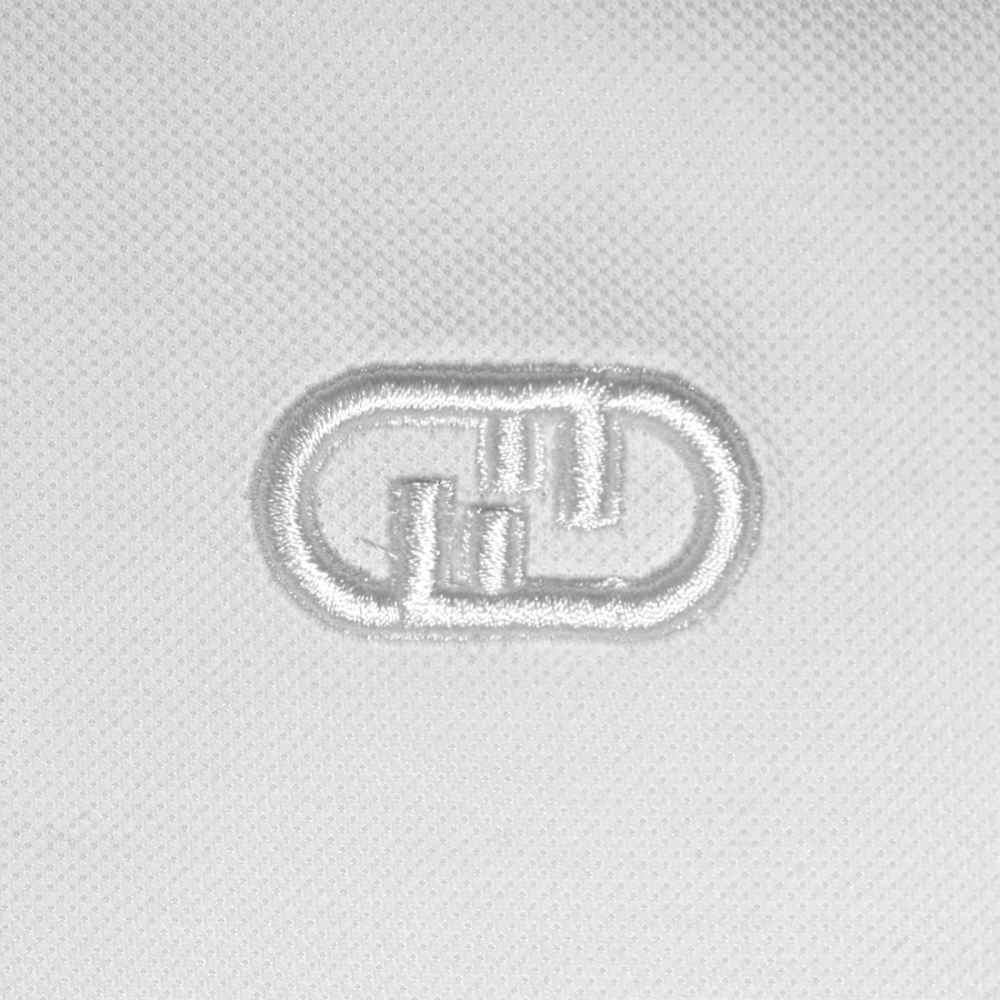 Fendi Embroidered logo White Premium Polo T-shirt-3