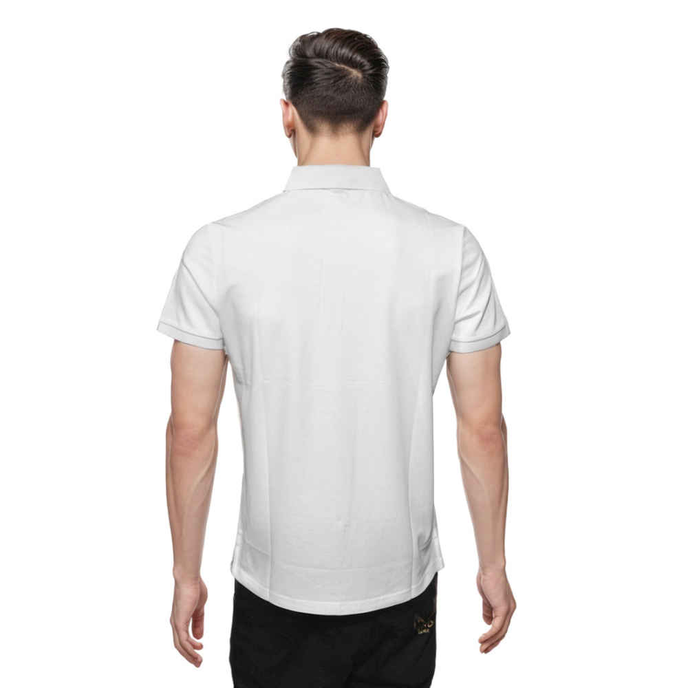 Fendi Embroidered logo White Premium Polo T-shirt-1