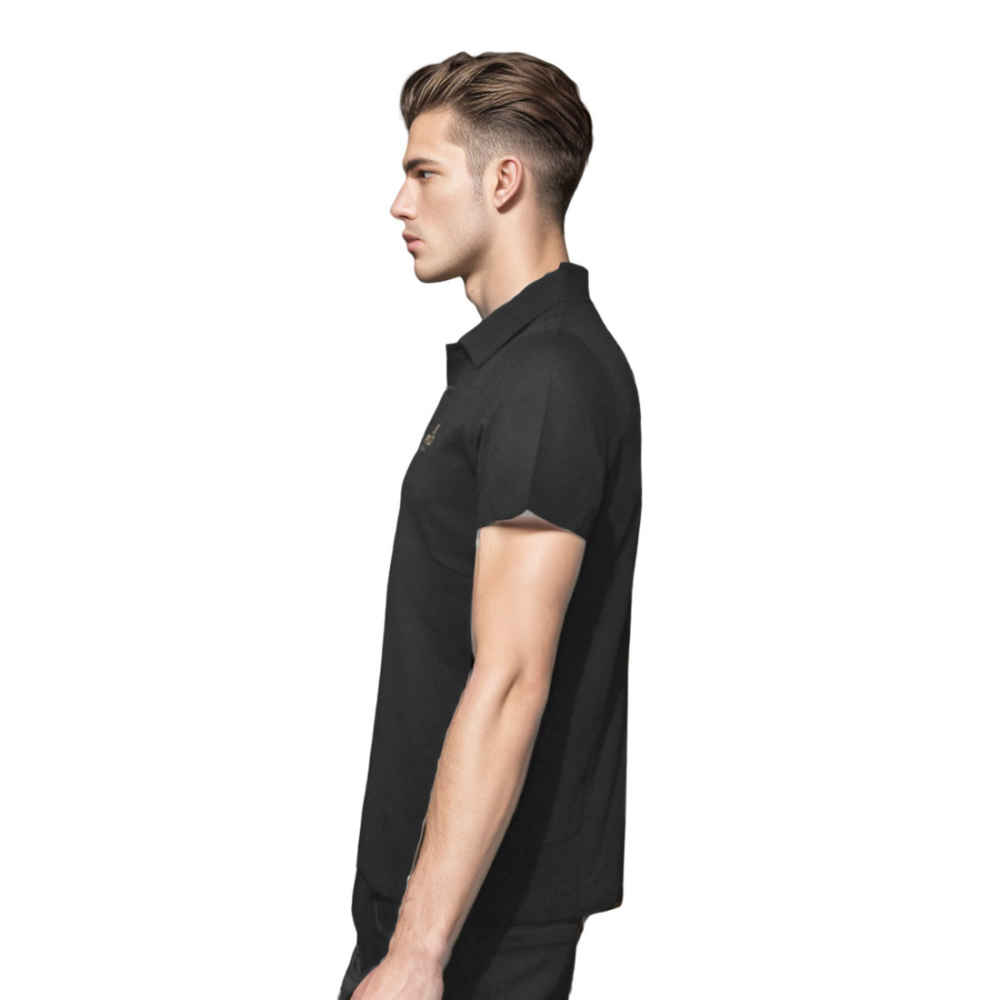 Fendi Black Premium Quality Polo Tees-2