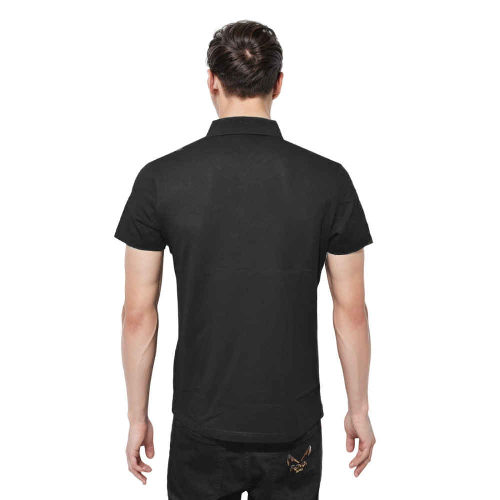 Fendi Black Premium Quality Polo Tees-1
