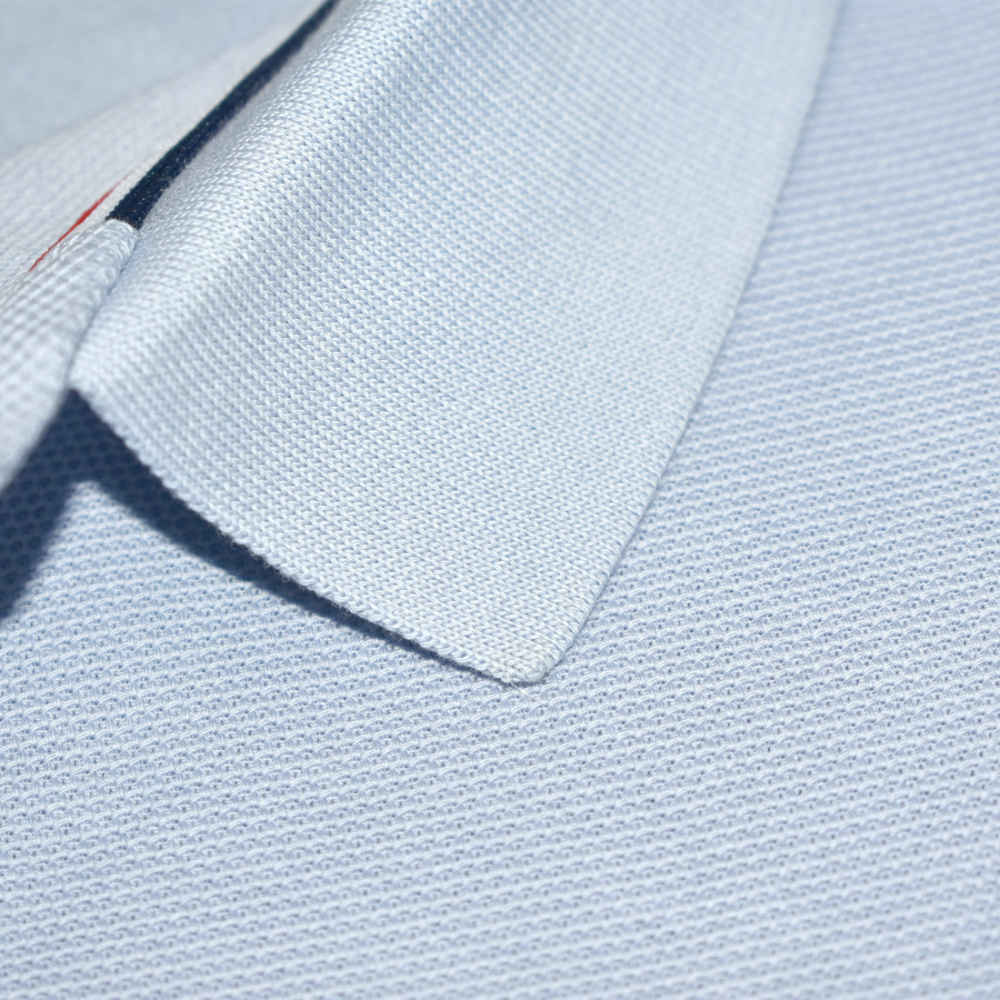 Moncler Logo-patch on Sleeve Blue Premium Polo T-shirt-3