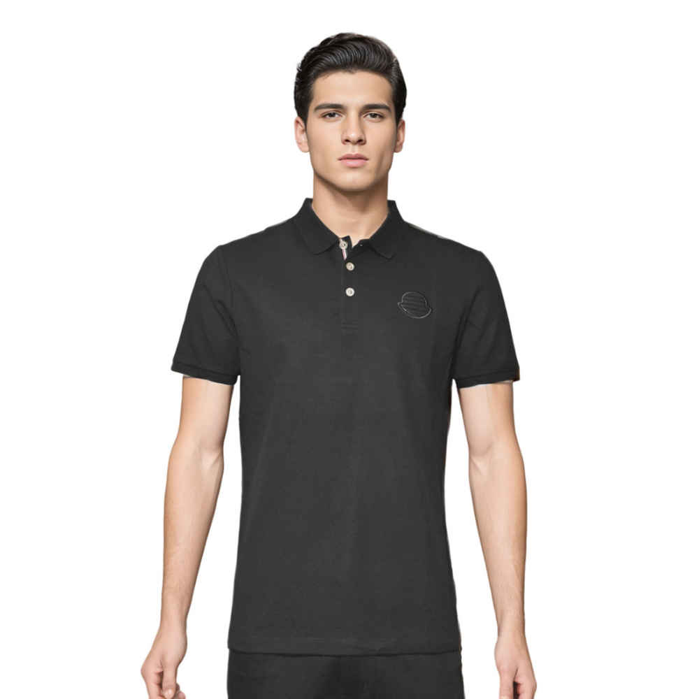 Moncler Black Premium Quality Polo T-shirt-thumb-0