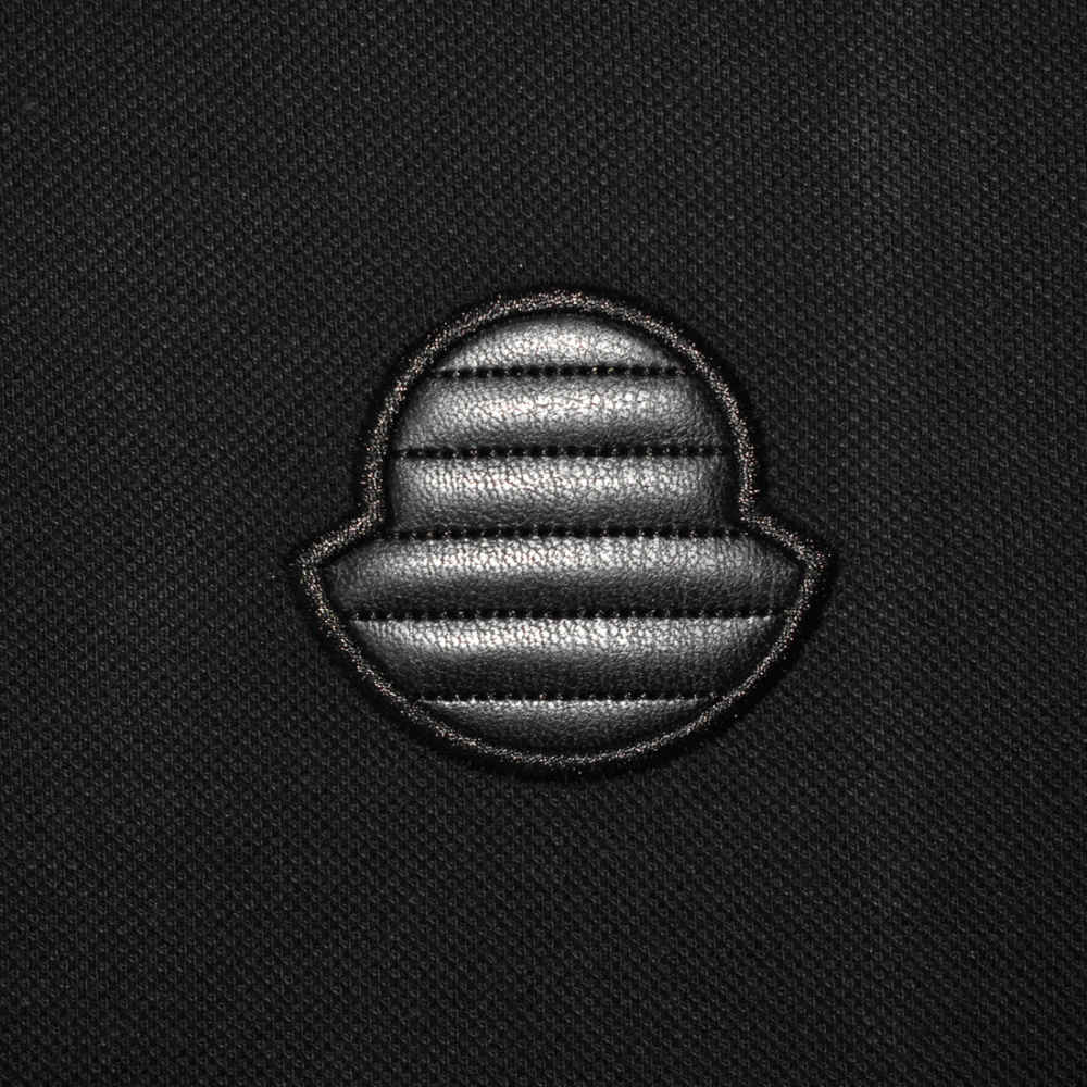 Moncler Black Premium Quality Polo T-shirt-thumb-3