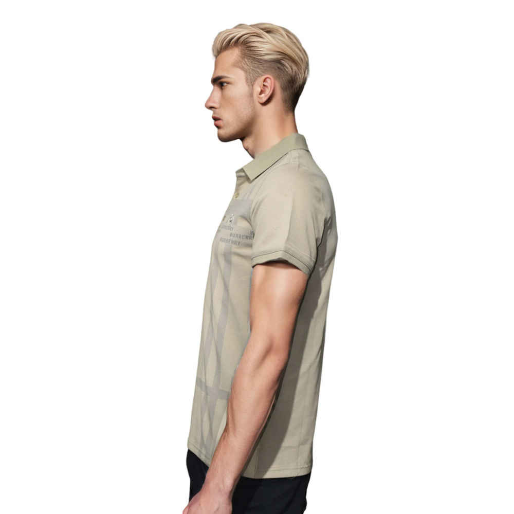 Burberry Brown Premium Quality T-Shirt-2