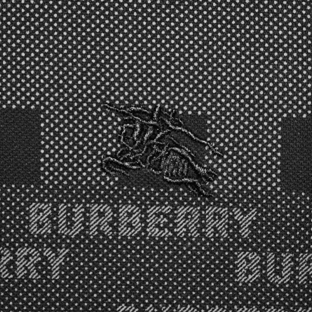 Burberry Embroidered Black Premium Quality T-shirt-3