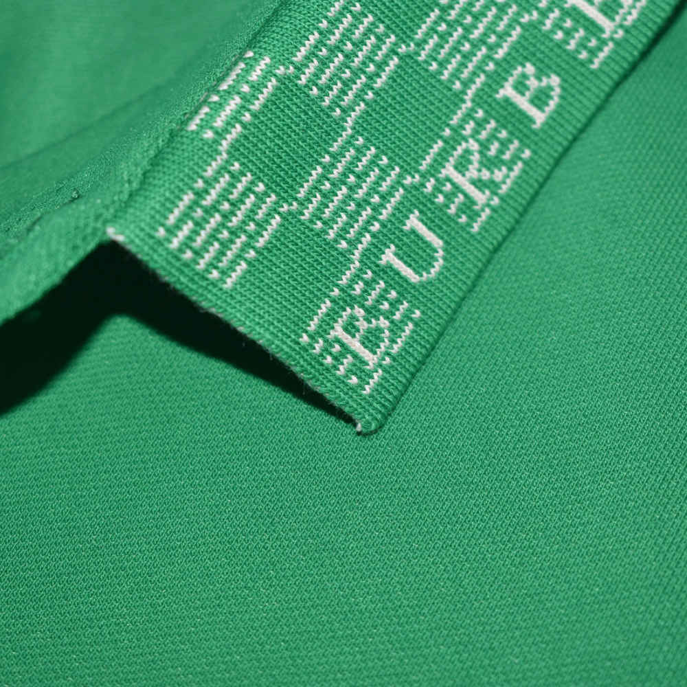 Burberry TB Monogram-Embroidered Green Polo T-shirt-4