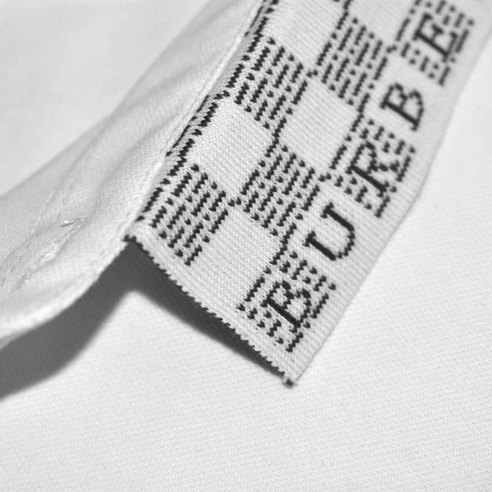 Burberry TB Monogram-Embroidered White Polo T-shirt-4