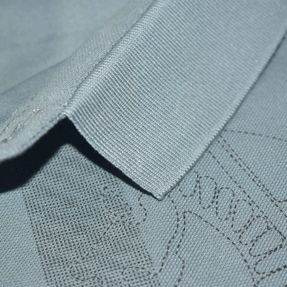 Burberry Turkish-blue Checks Printed Polo T-shirt-thumb-4