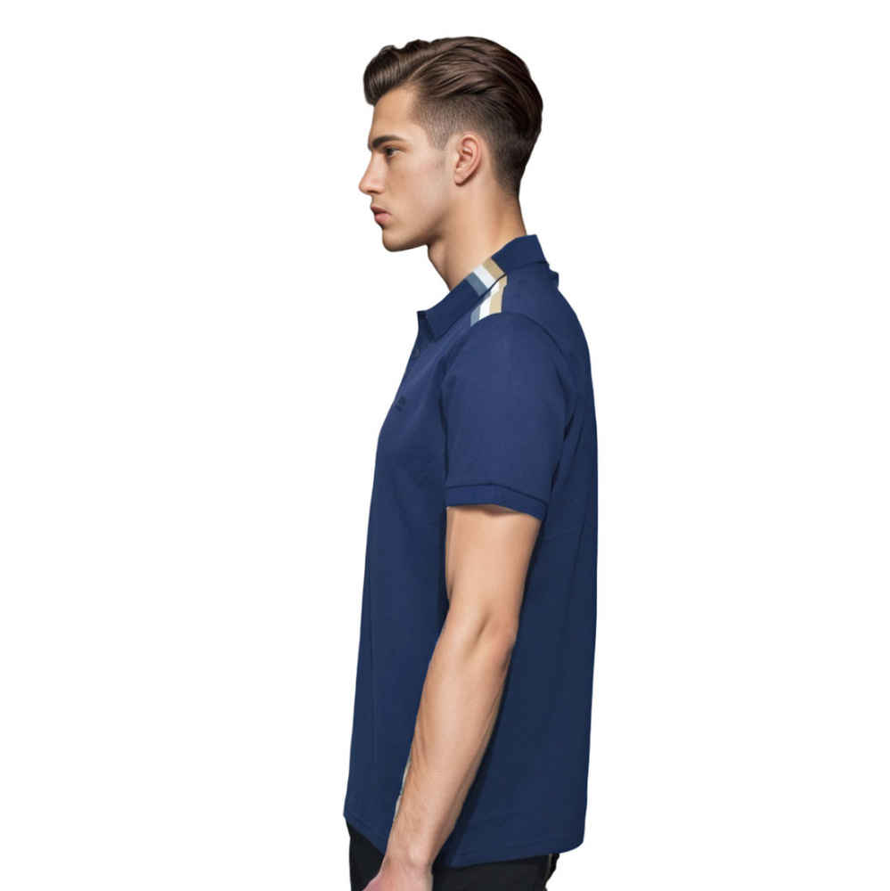 Boss Navy Blue Premium Quality T-Shirt-thumb-2