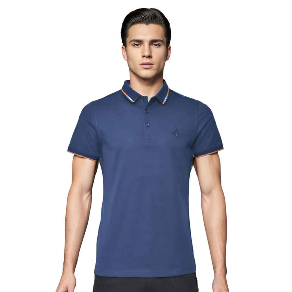 Burberry Navy Blue Premium Quality T-shirt-thumb-0