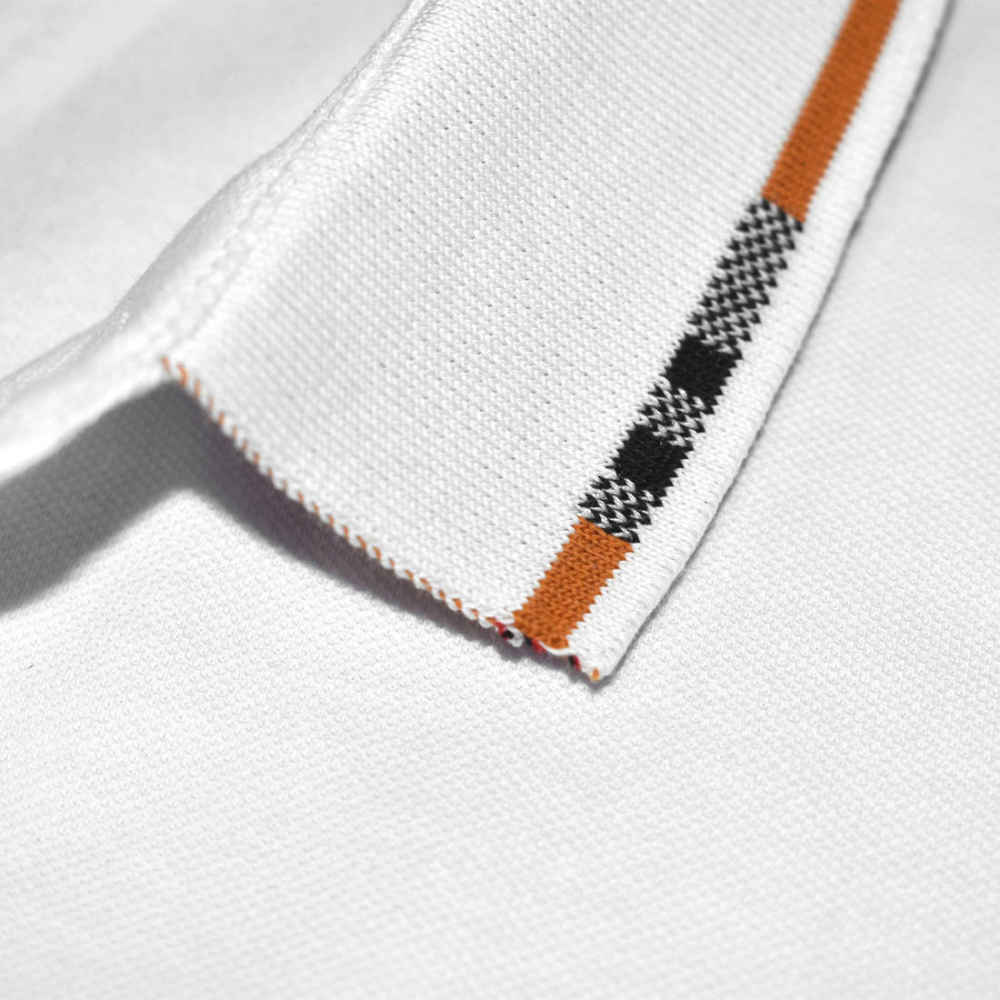 Burberry White Premium Quality Polo T-shirt-thumb-4