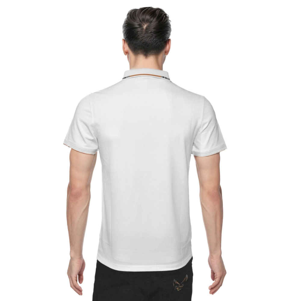 Burberry White Premium Quality Polo T-shirt-thumb-1