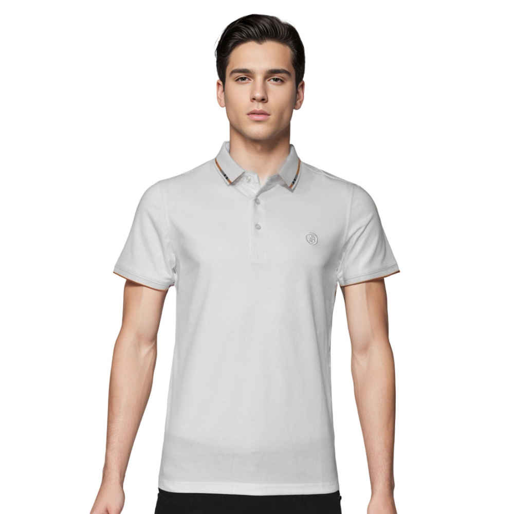 Burberry White Premium Quality Polo T-shirt-thumb-0