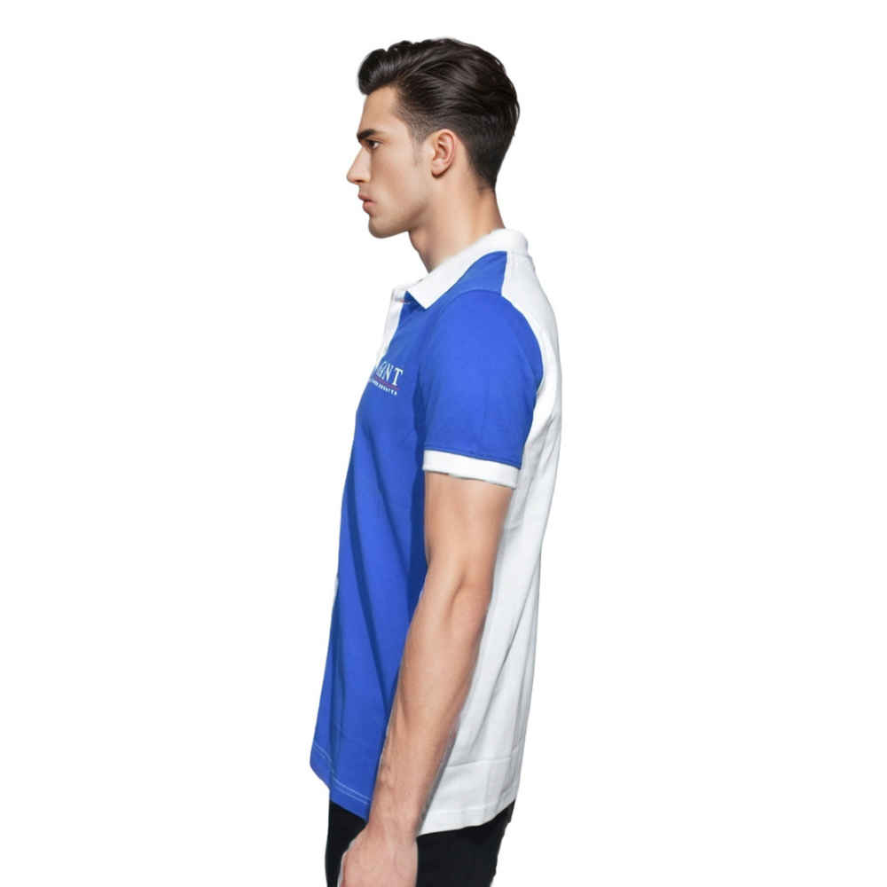 GANT Blue & White Mens Sailing Pique Polo T-shirt-thumb-2