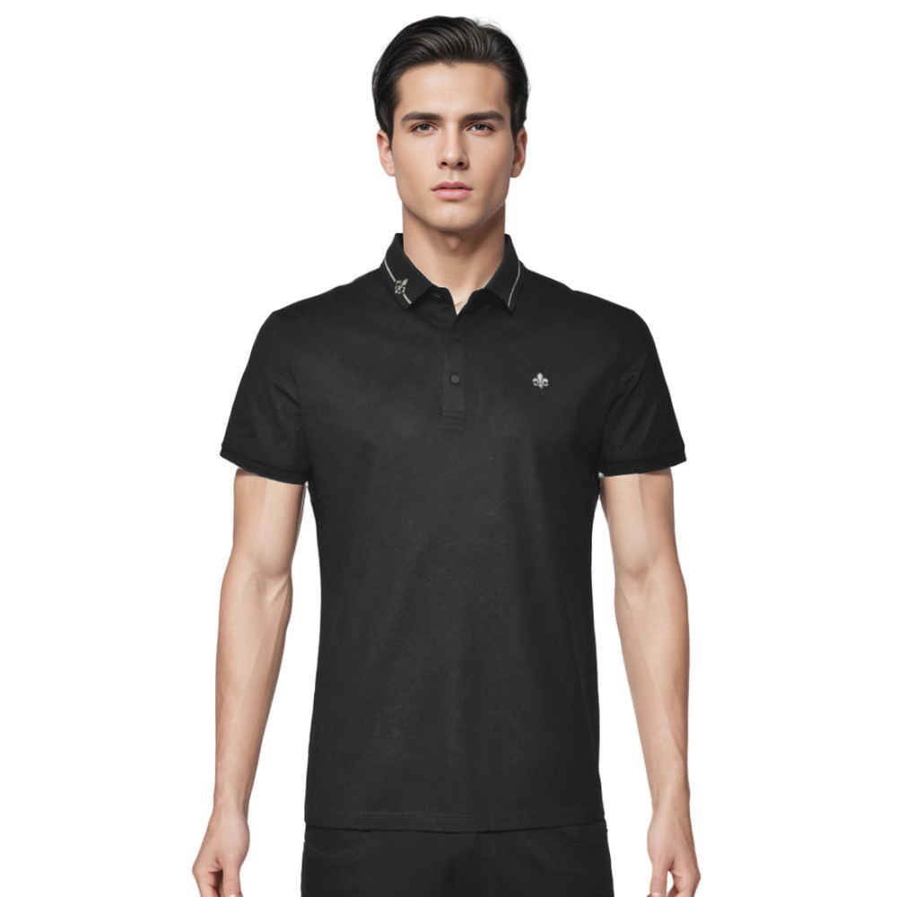 Chrome Hearts Black Embroidered Logo Luxury T-shirt-thumb-0