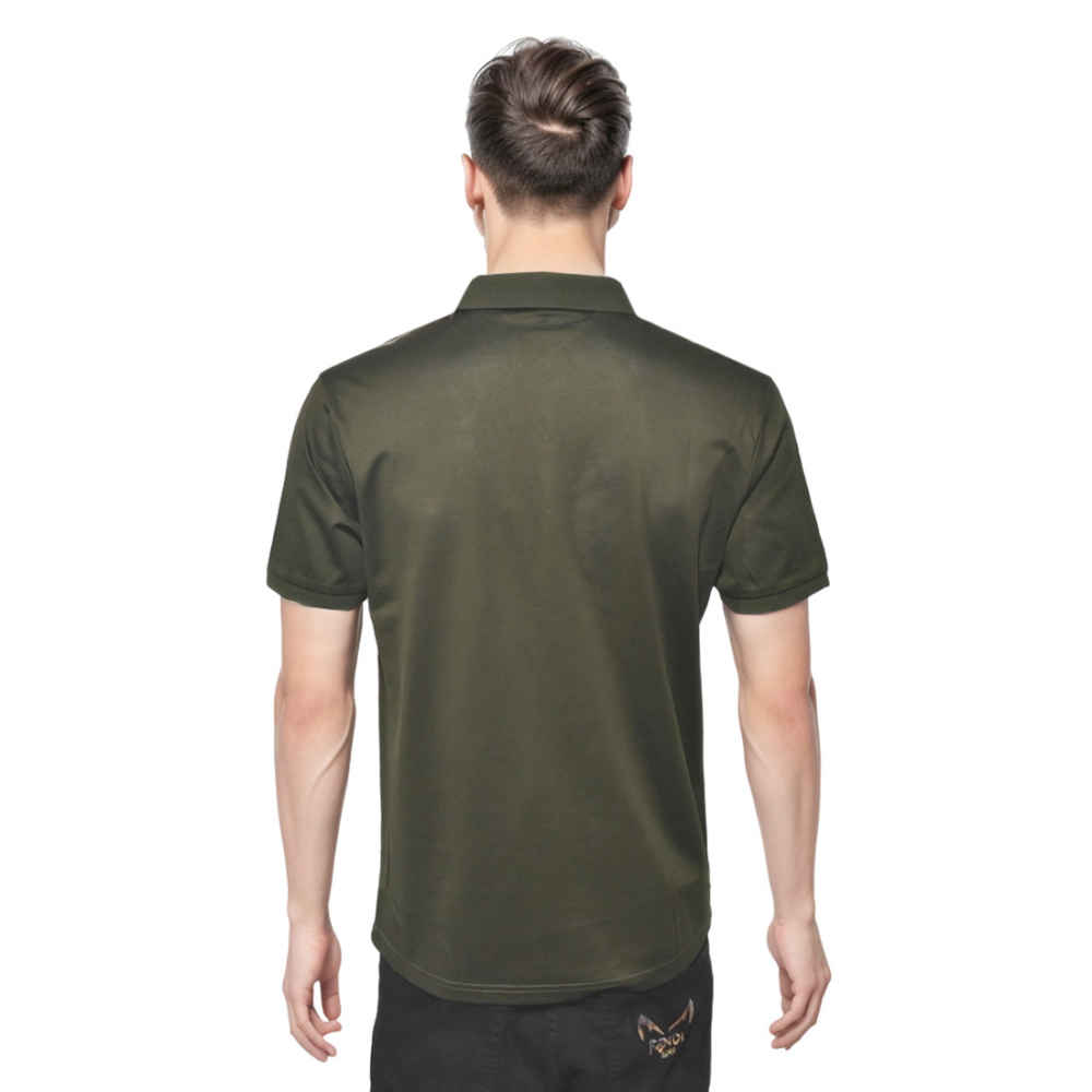 Burberry Dark Green Premium Quality Polo Tees-1