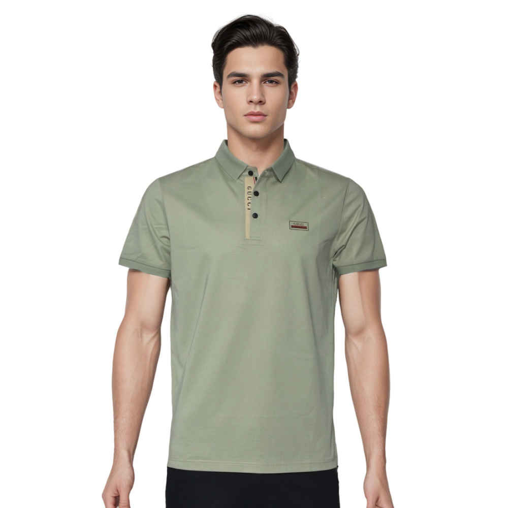 Gucci Green Premium Quality Polo T-shirt-thumb-0