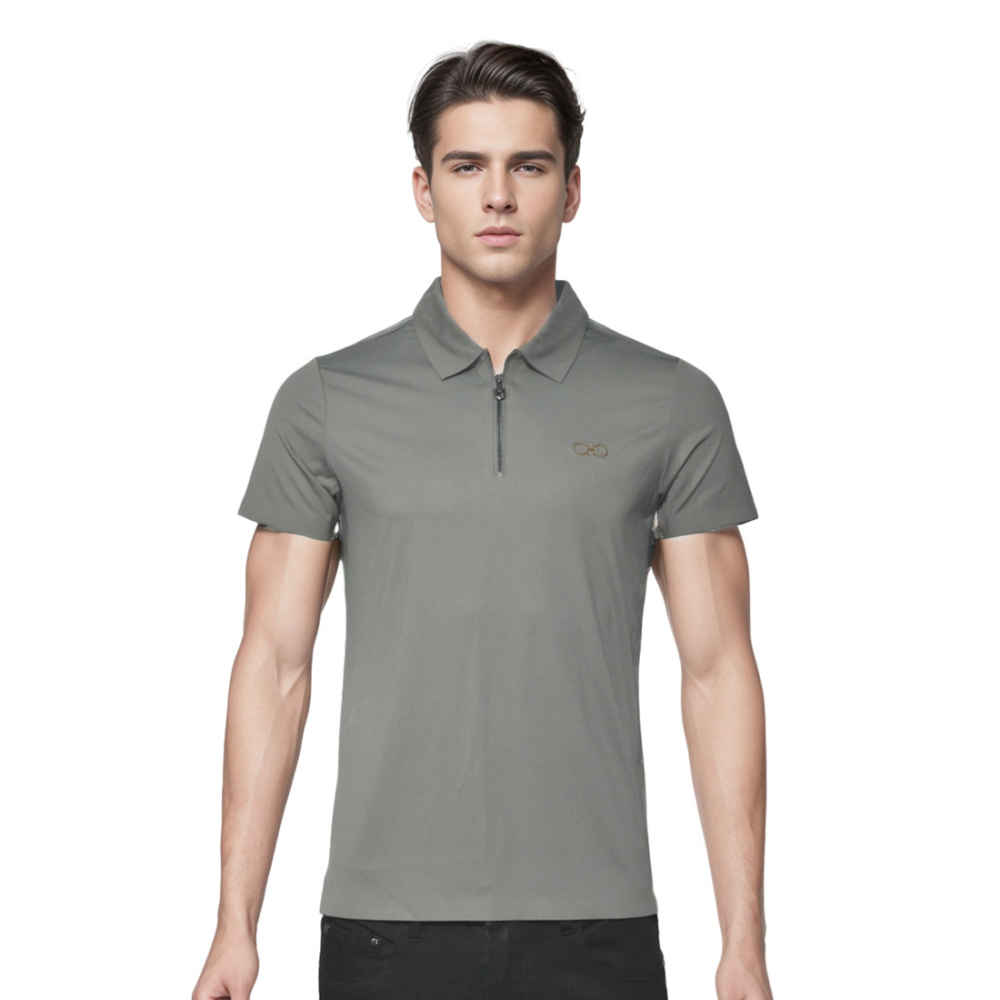 Salvatore Ferragamo Green Embossed Logo Premium T-shirt-thumb-0