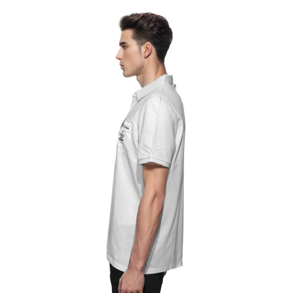Fendi White Premium Zip Pocket T-shirt-2