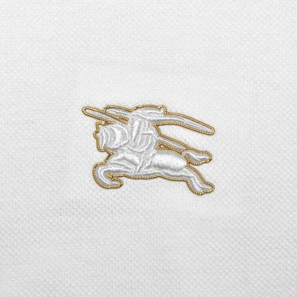 Burberry White Premium Quality Tees-thumb-3