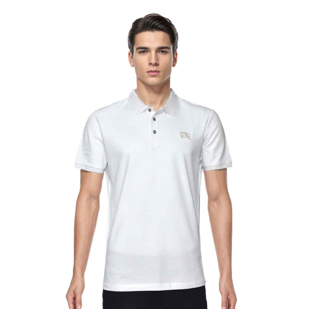 Burberry White Premium Quality Tees-thumb-0