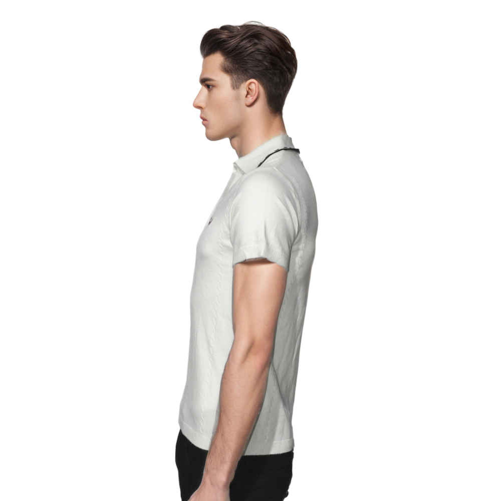 Burberry White Premium Quality Polo Tees-thumb-2