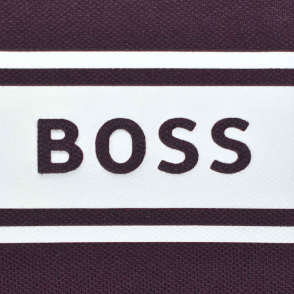 Boss Embossed Logo Dark Purple Premium T-shirt-thumb-3