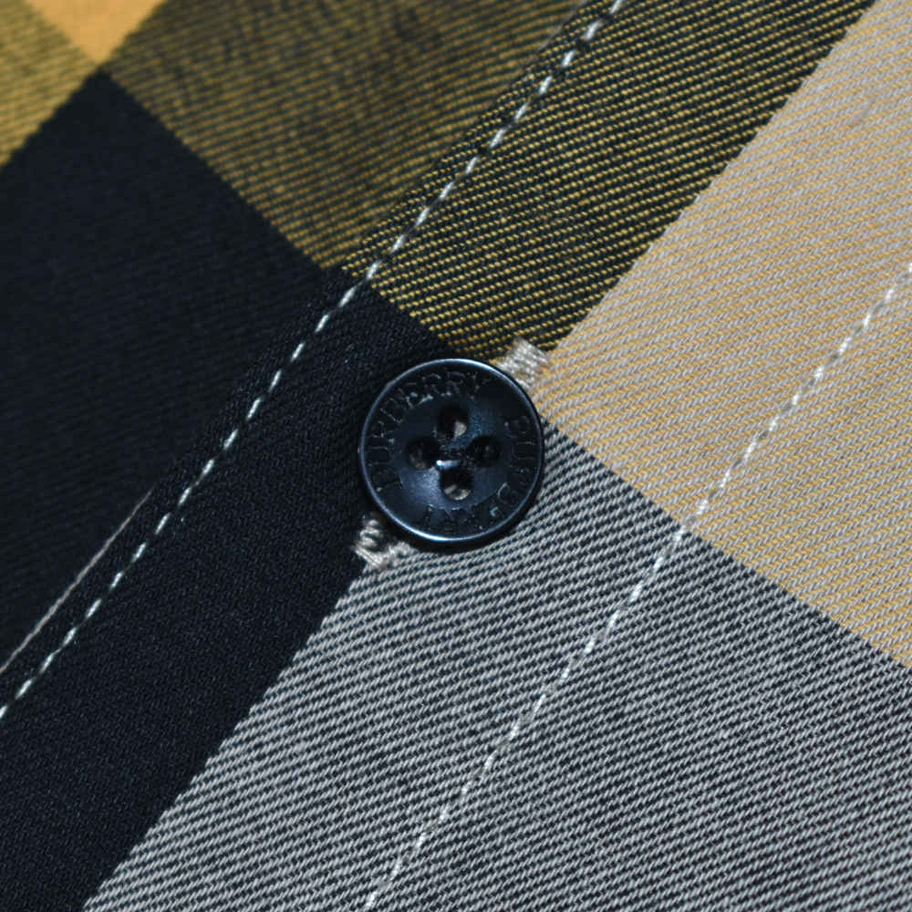 Burberry Yellow Premium Quality Polo Tees-5