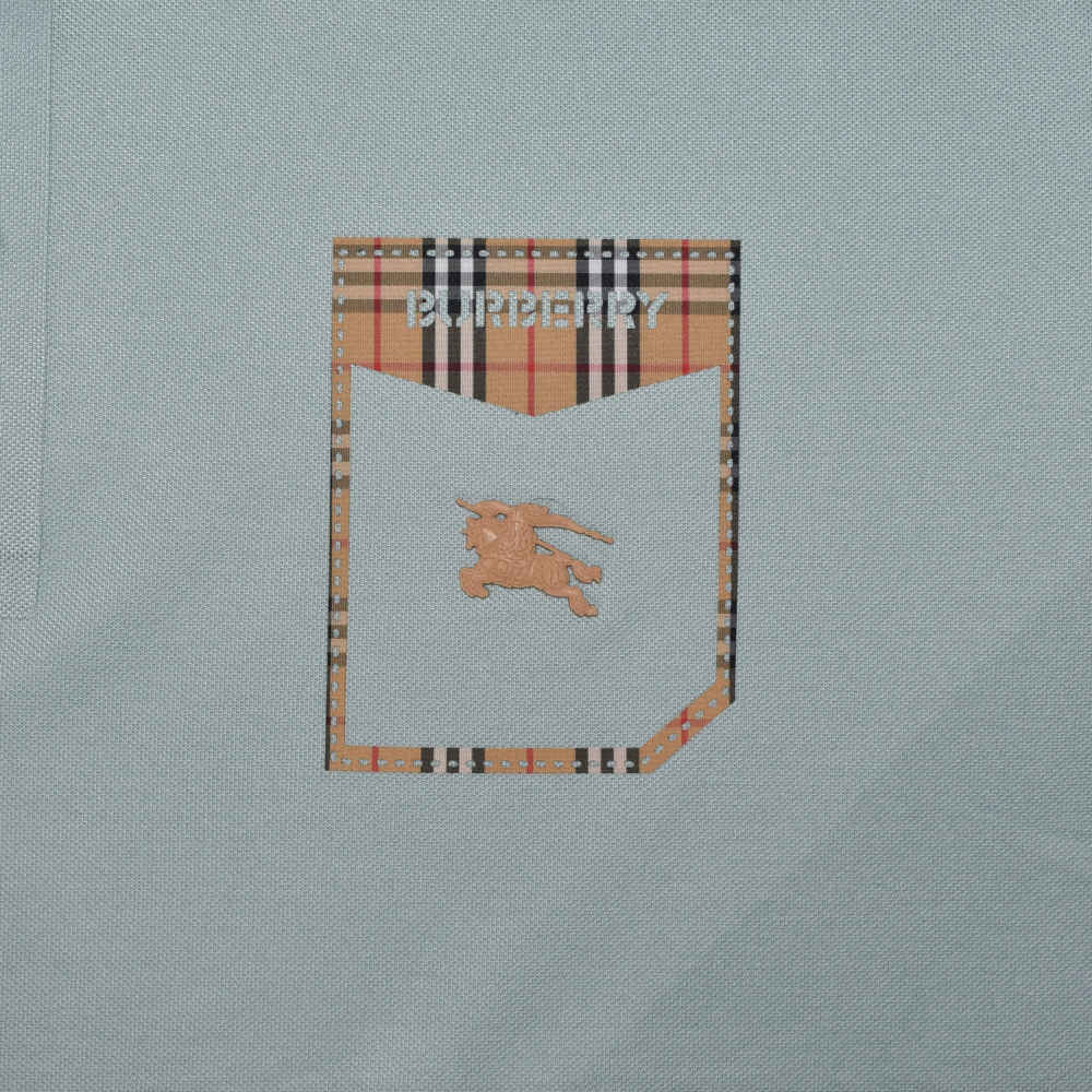 Burberry Green Premium Quality Polo Tees-3