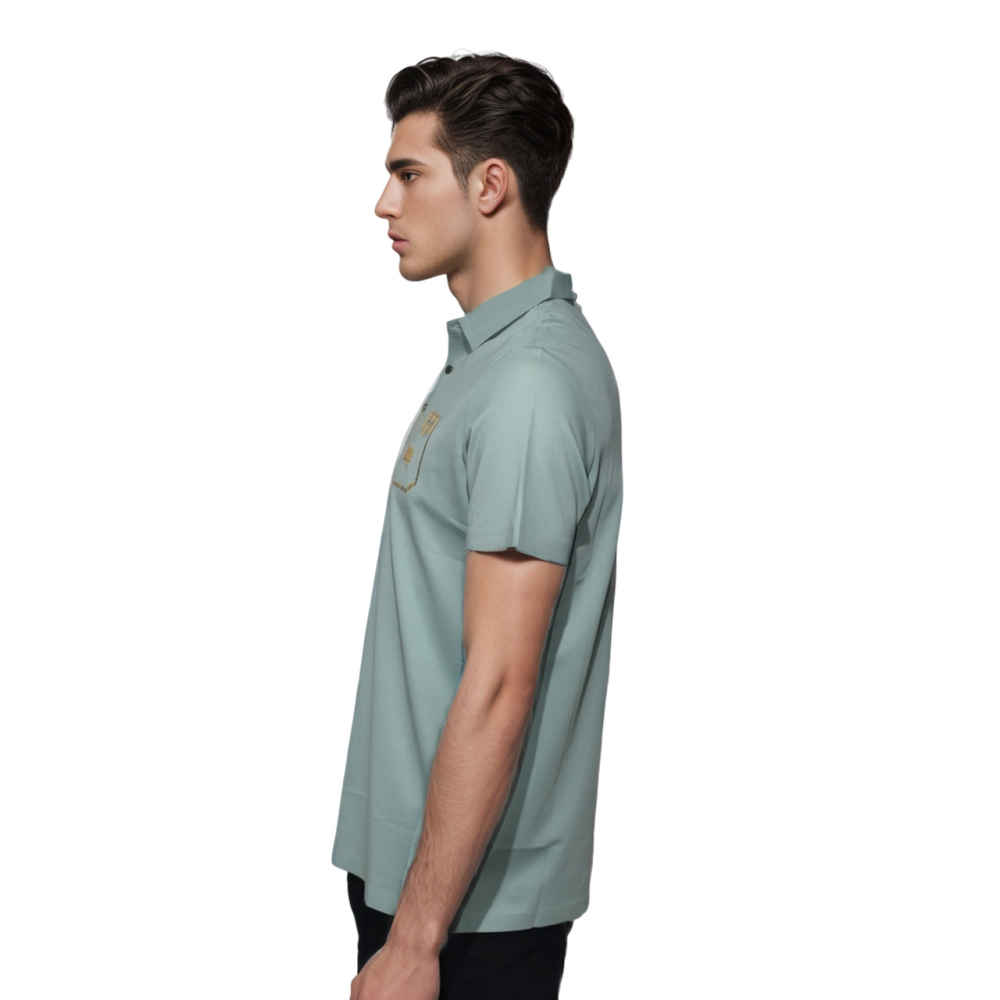 Burberry Green Premium Quality Polo Tees-2