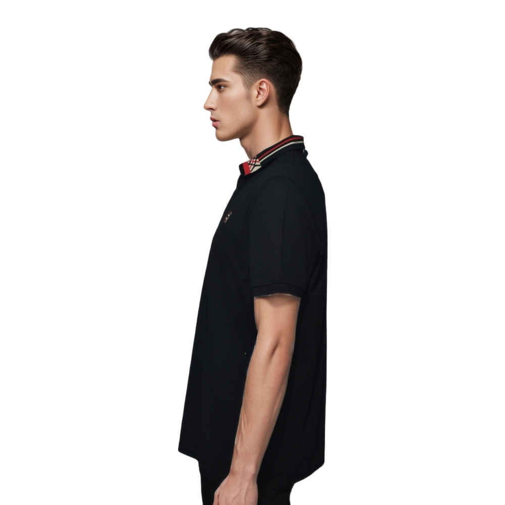 Burberry Black Premium Quality Polo Tees-2
