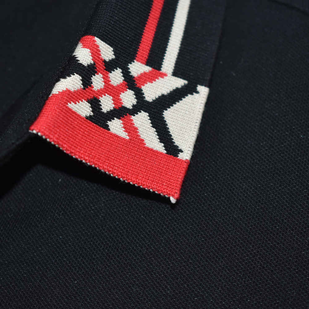 Burberry Black Premium Quality Polo Tees-4