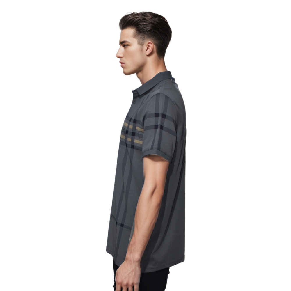 Burberry Grey Premium Quality T Shirt-2