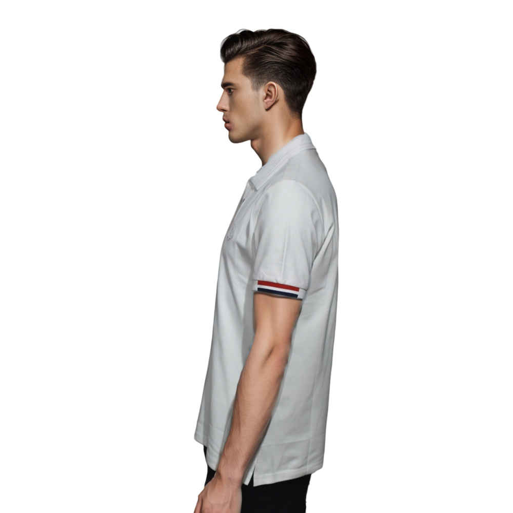 Moncler Embroidered logo White Premium T-shirt-2