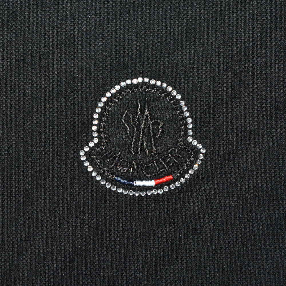 Moncler Embroidered logo Black Premium T-shirt-3