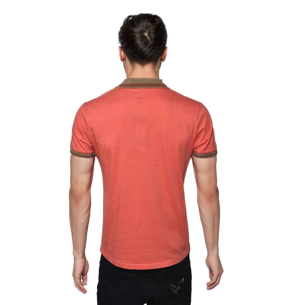 Versace Embossed logo Red Premium Polo T-shirt-thumb-1