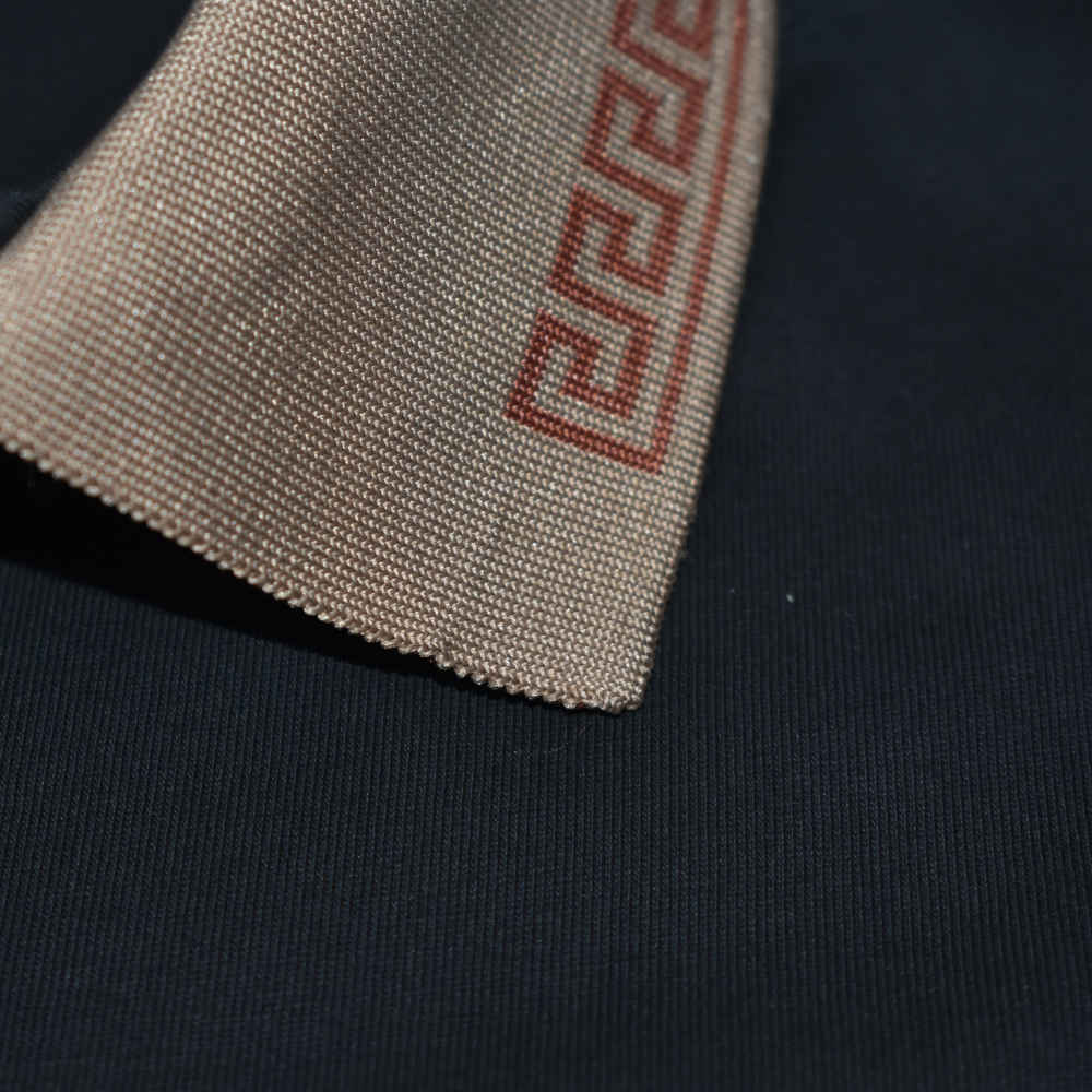 Versace Embossed logo Black Premium Polo T-shirt-3