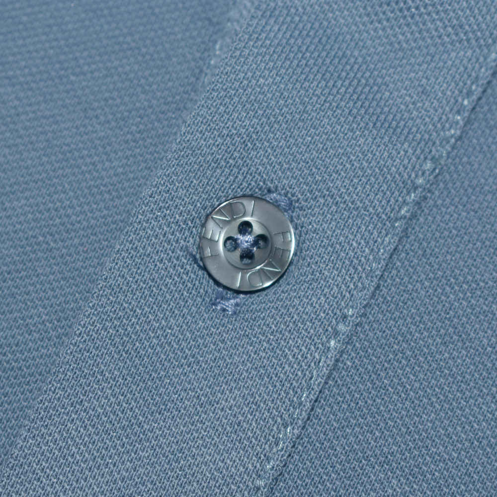 Fendi Embroidered logo Blue Premium Quality T-shirt-5