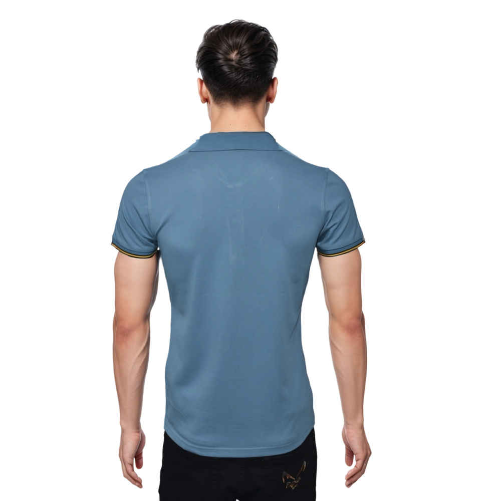 Boss Blue Premium Quality Men's T-shirt-1