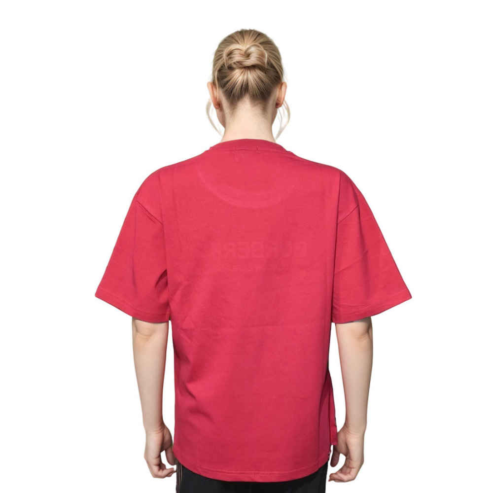 Burberry Red Teddy Print Women Oversized T-shirt-1