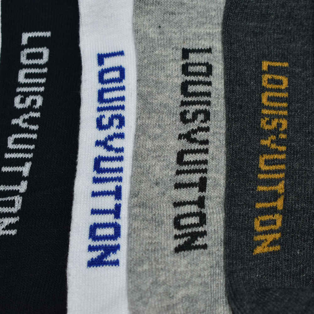 Louis Vuitton Premium Quality Low Cut Socks - Pack of 5-3