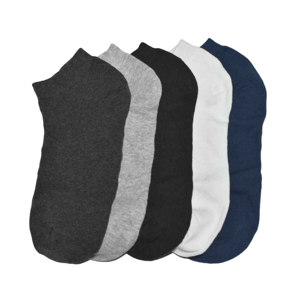 Louis Vuitton Premium Quality Low Ankle Socks - Pack of 5-thumb-1