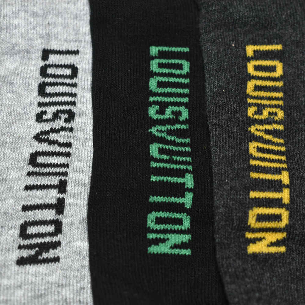 Louis Vuitton Premium Quality Low Ankle Socks - Pack of 5-thumb-3