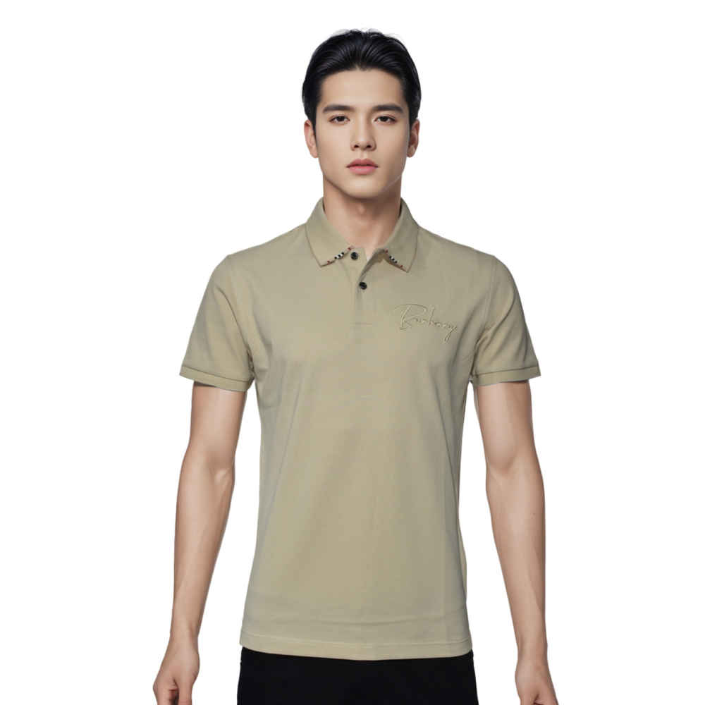 Burberry Brown Premium Quality Polo Tees-thumb-0