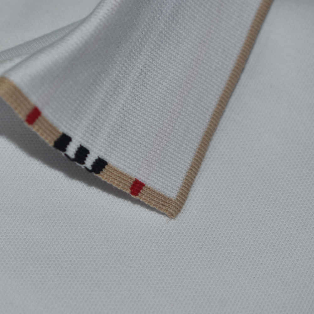 Burberry White Premium Quality Polo Tees-thumb-5