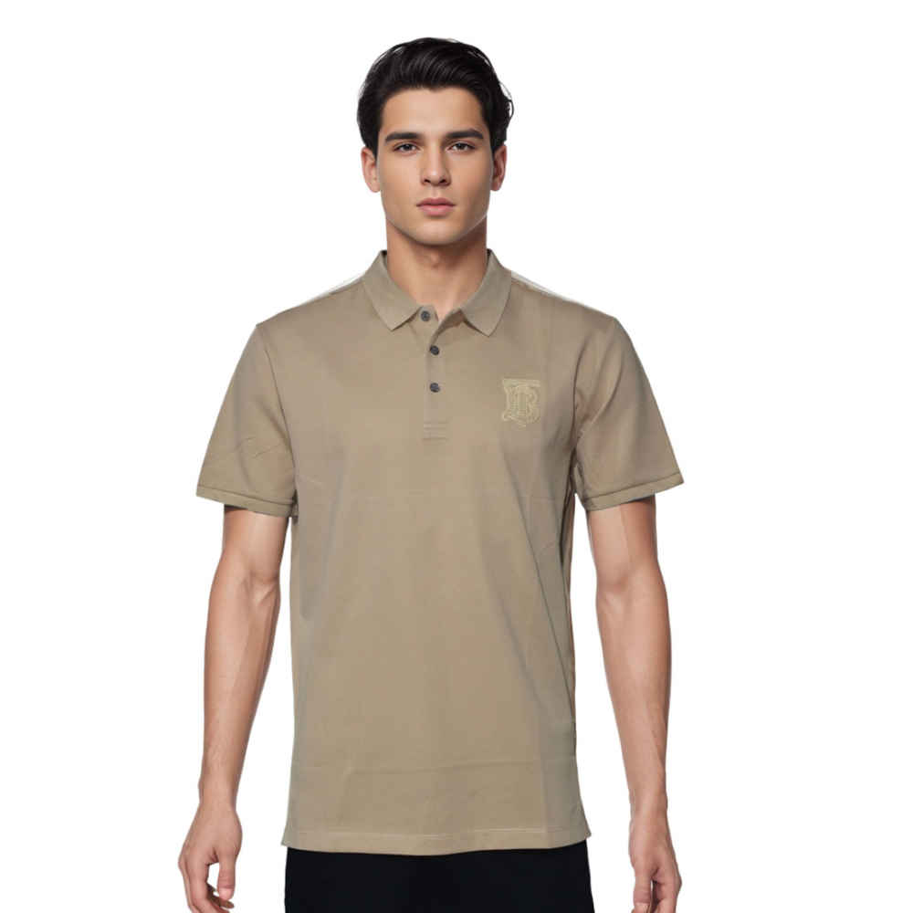 Burberry Brown Premium Quality Luxury Tees-thumb-0