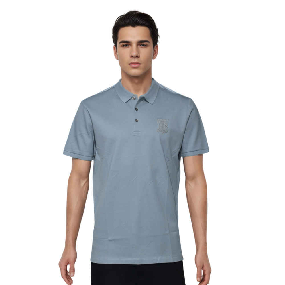 Burberry Blue Premium Quality Luxury Tees-thumb-0