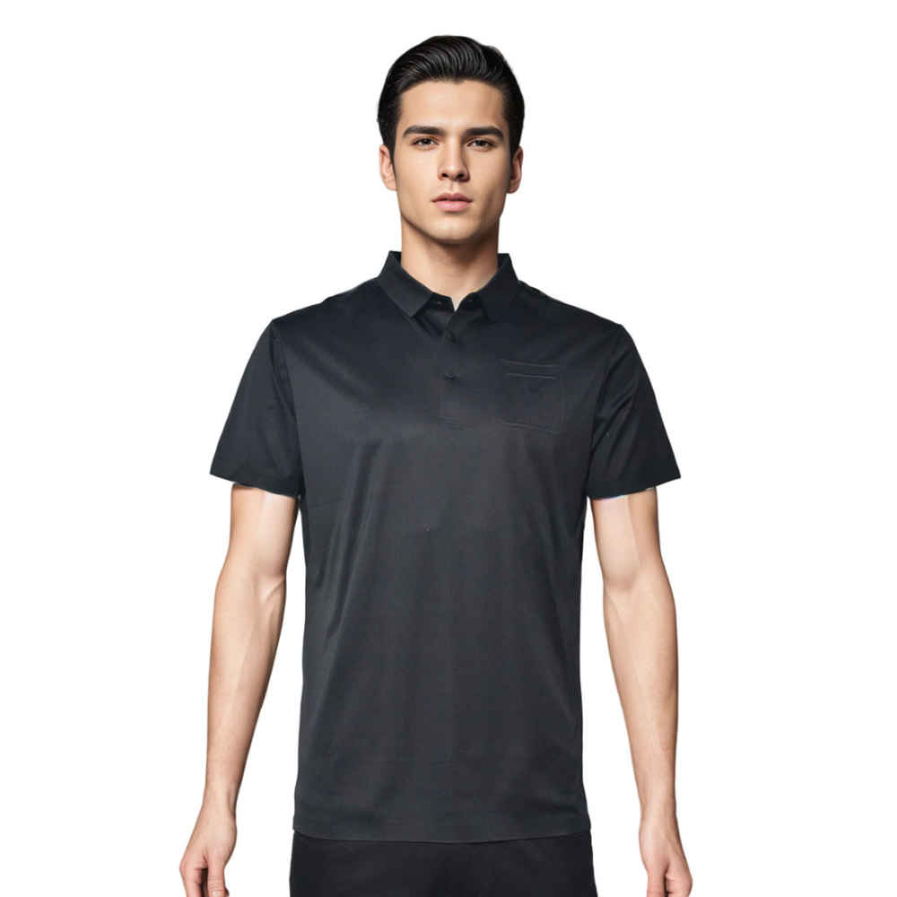Louis Vuitton Black Premium Quality Polo Tees-thumb-0