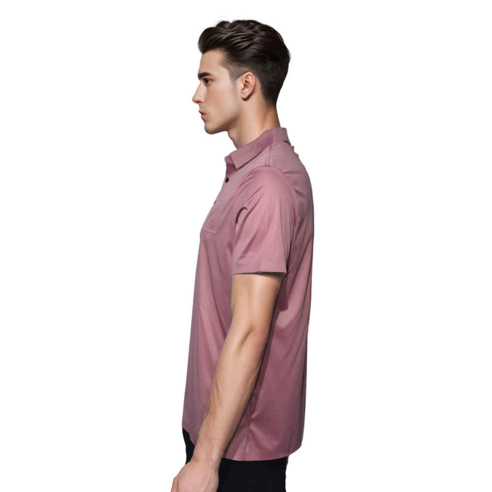 Louis Vuitton Pink Premium Quality Polo Tees-2