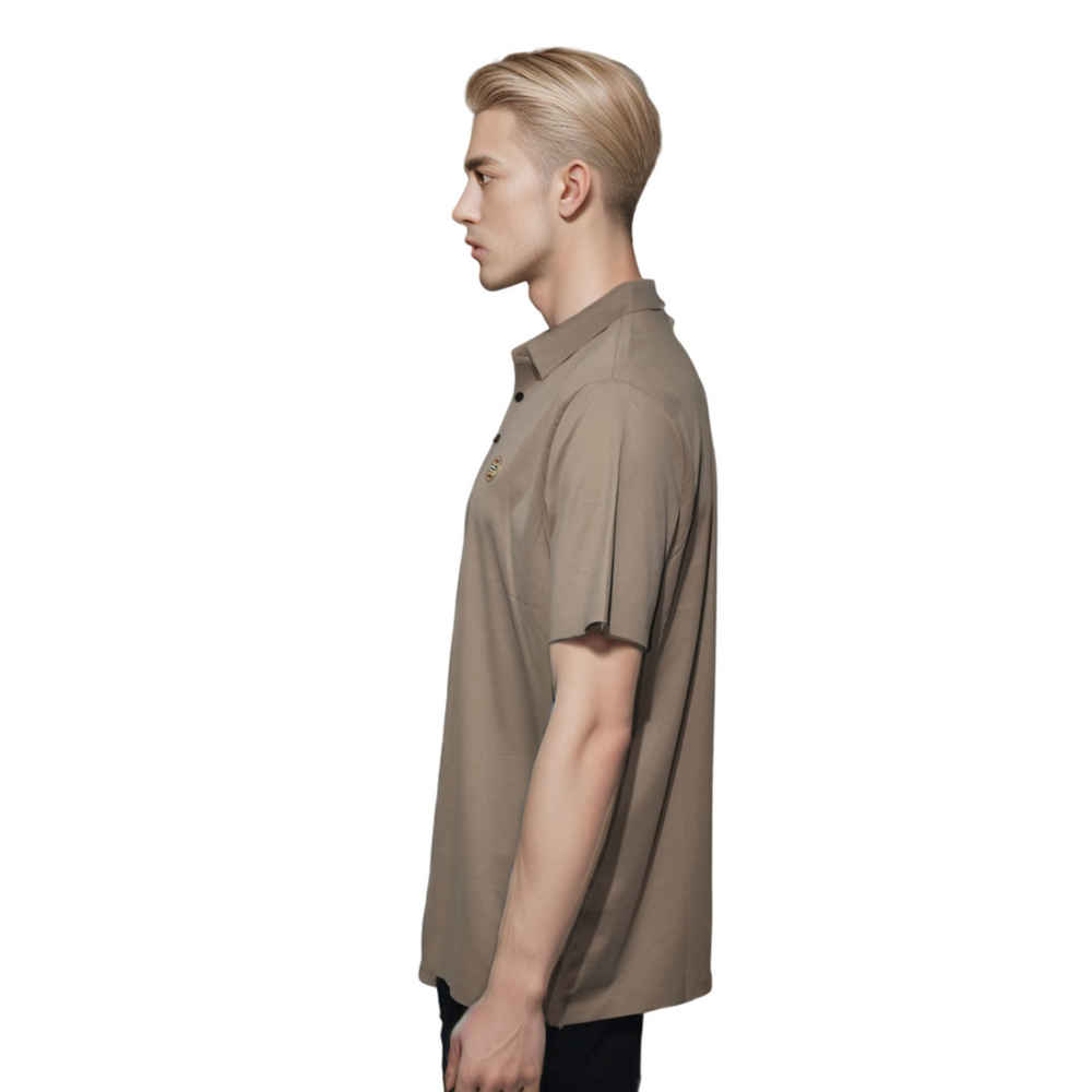 Burberry Brown Premium Quality Tees-2